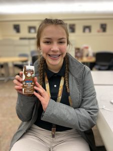 A Milton Hershey School student participates in the Hydration Challenge on campus—teaching students ways beyond drinking water to stay hydrated.