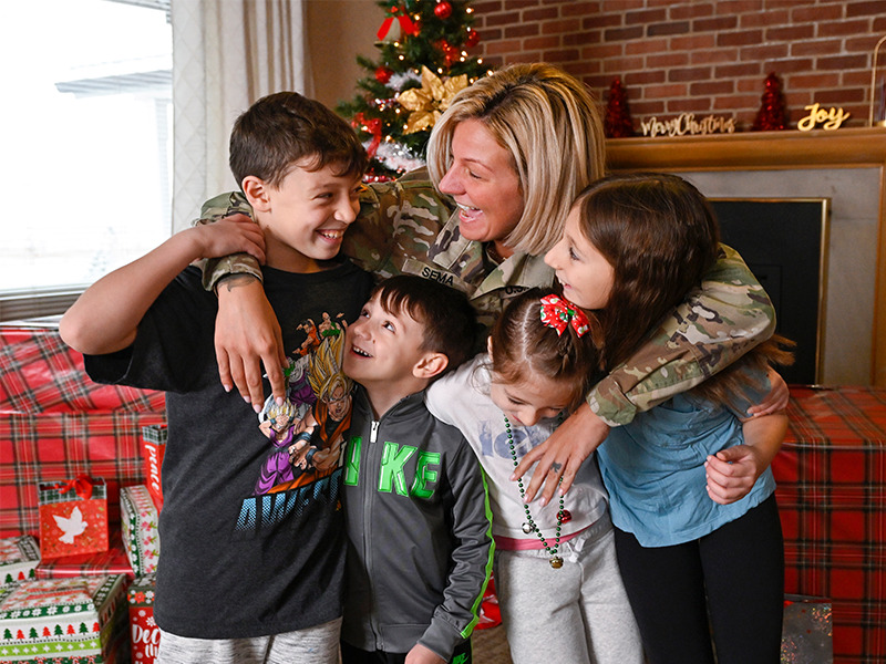 Milton Hershey School parent/sponsor surprises children with Christmas surprise