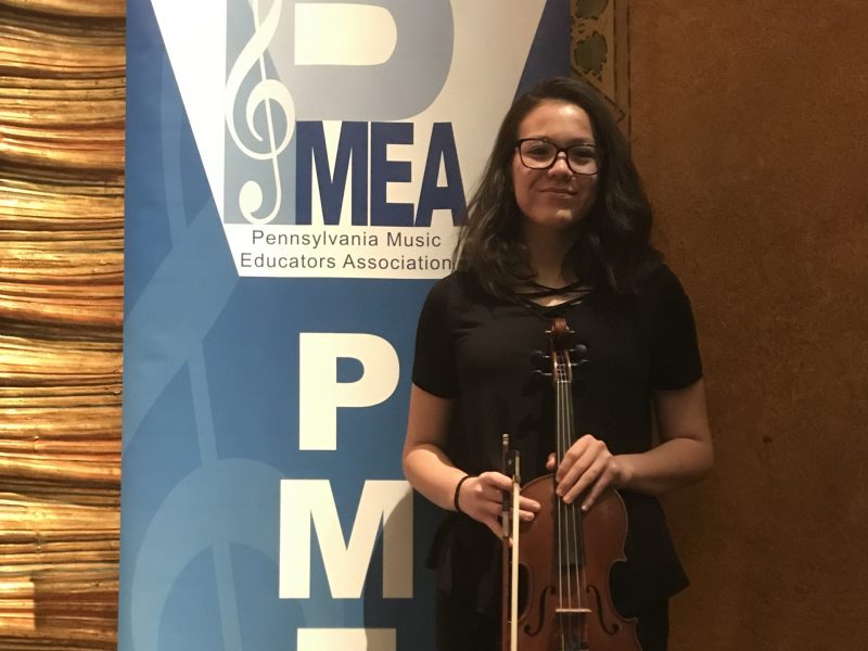 Milton Hershey School valedictorian Lydia Lausch at PMEA competition